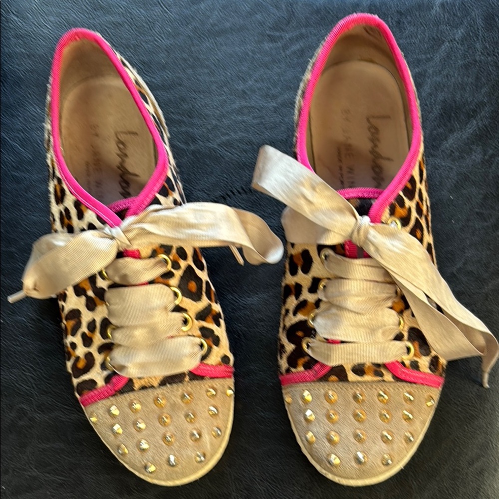 London Sole Brown and Pink Sneakers with Chic Design